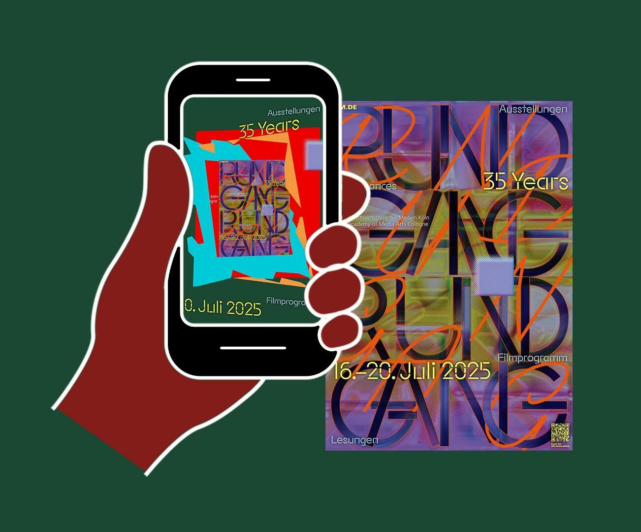 Titelbild des Projekts Rundgang 2025 AR Augmented Reality Poster