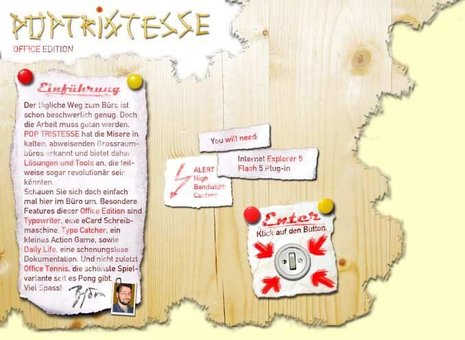Titelbild des Projekts www.poptristesse.de