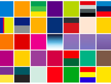 Rozbeh Asmani: Abstract Colourmarks, 2013, Digitalprint auf AluDibond