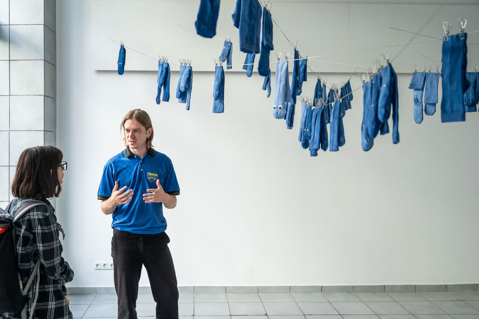 Johannes Hoffmann – Clothesline Socks (Herzen Blau) (Diplom)