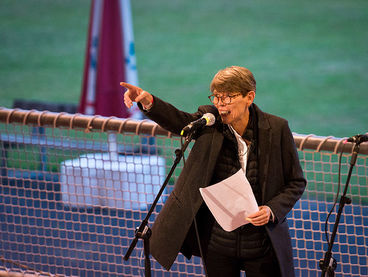 Open-Air-Kino, Radstadion mit Prof. Sophie Maintigneux