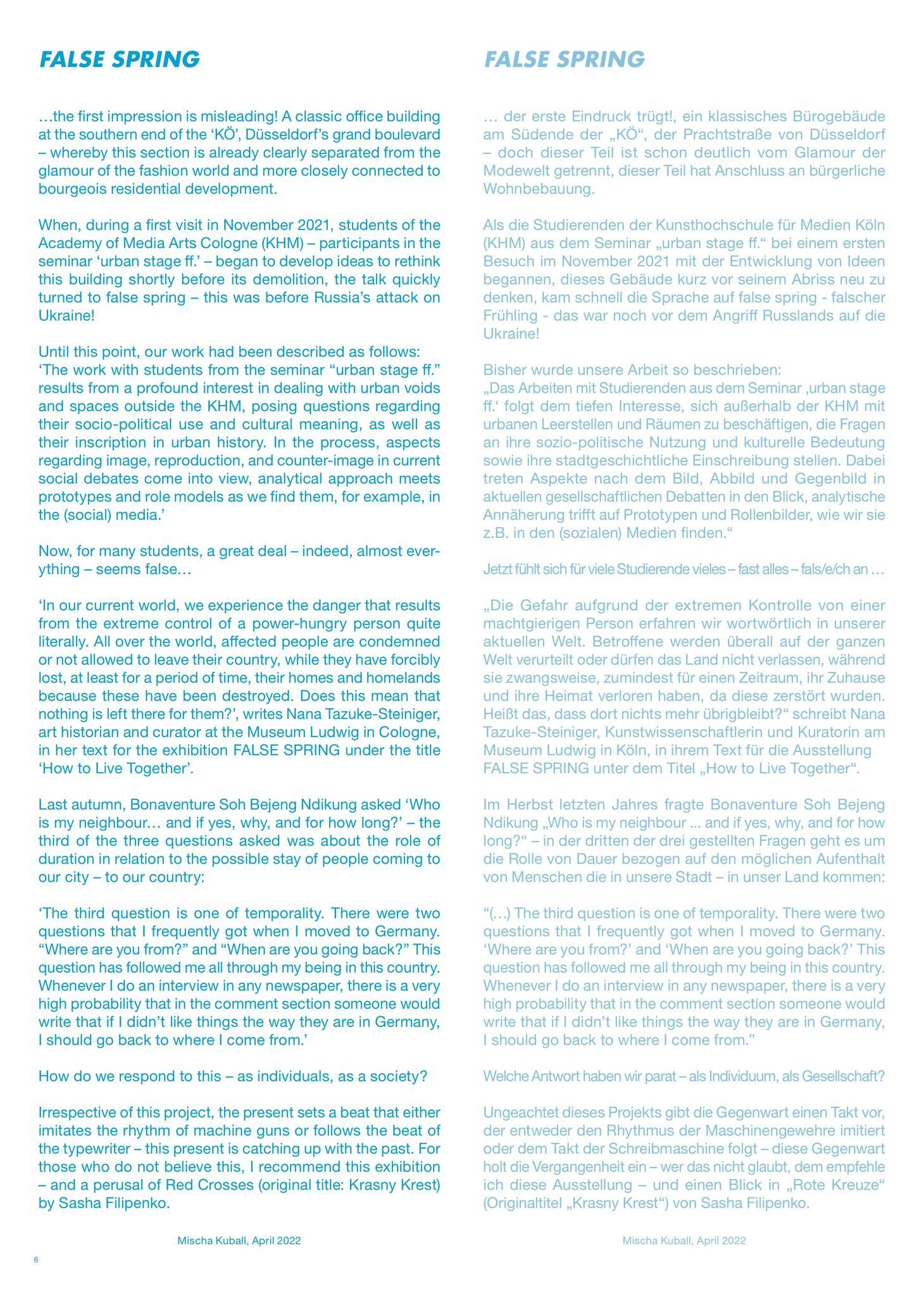 Galeriebild des Projekts FALSE SPRING