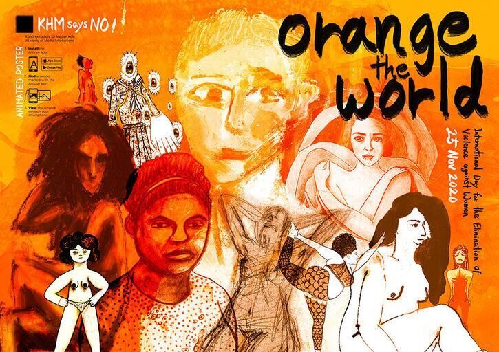 Titelbild des Projekts Orange the world – Poster- und AR-Aktion von Studierenden
