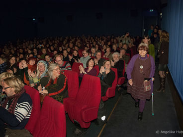 Agnès Varda im Odeon Kino in Köln