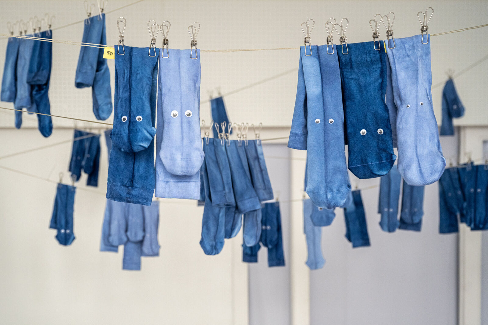 Johannes Hoffmann – Clothesline Socks (Herzen Blau) (Diplom)