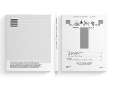 Earth Spirits, Buchcover Earth Spirits, Buchcover