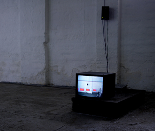 a view of the installation showing a video channel