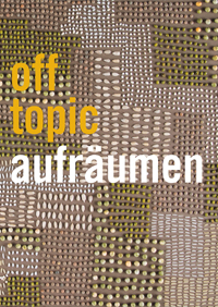 a cover of Off Topic magazine representing an organic texture